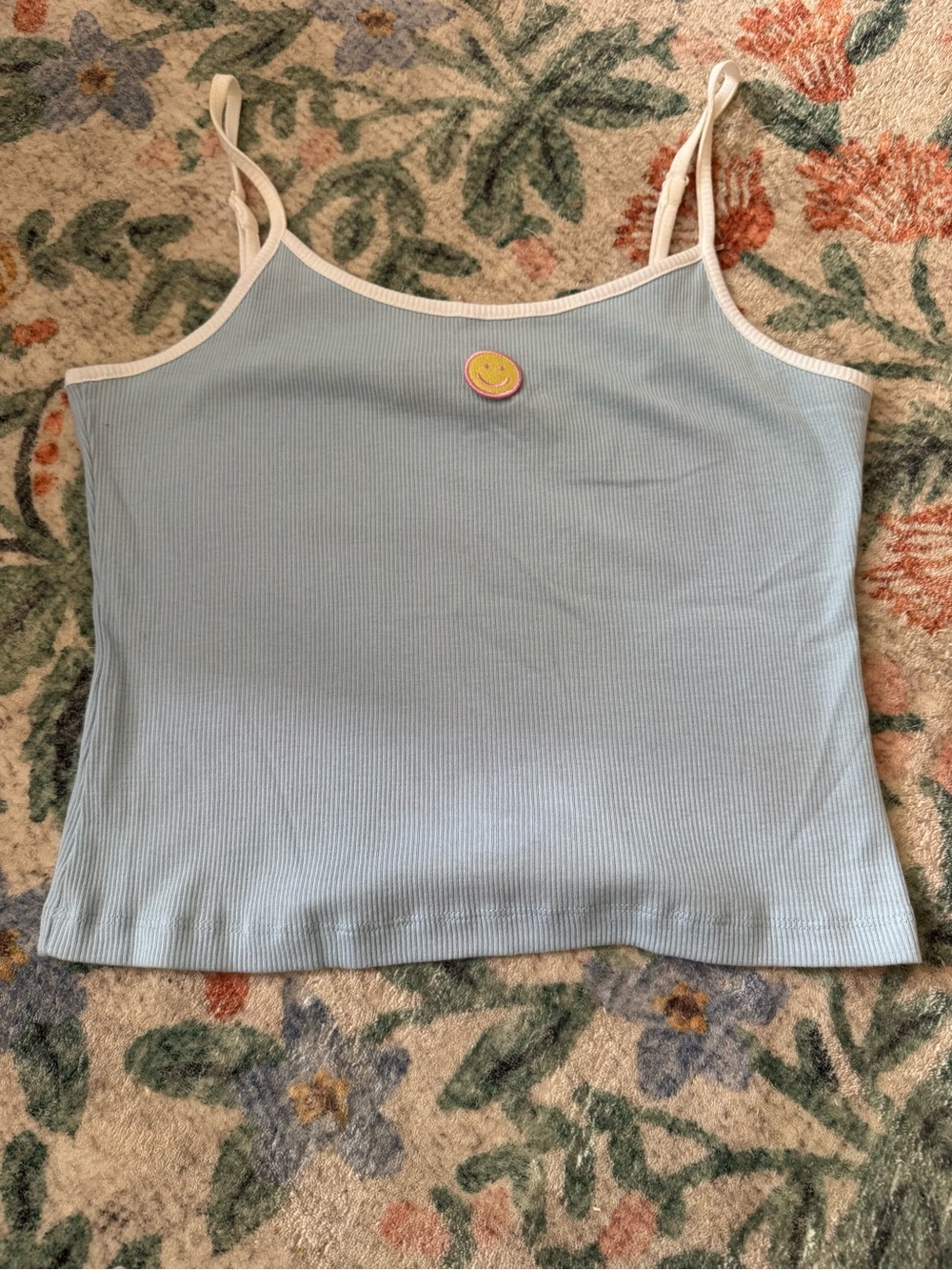 Lazy Oaf smiley face tank top